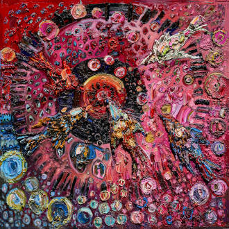 Olśnienie, 145 cm x 145 cm - Katarzyna Seyfried
